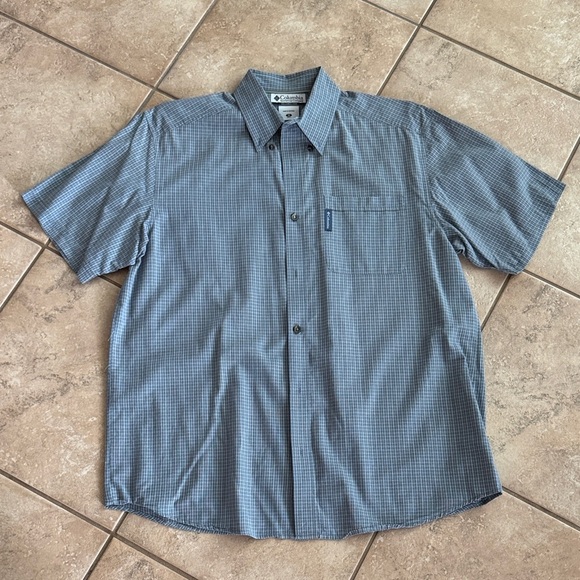 Columbia Other - Columbia Men's Casual Blue Checkered Shirt